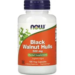 Натуральная добавка Now Black Walnut 500 мг 100 капсул