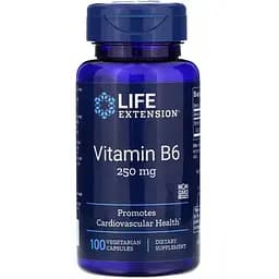 Вітамін В6 Life Extension 250 мг 100 капсул
