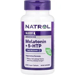 Мелатонін Natrol Melatonin+ 5-HTP 60 таблеток