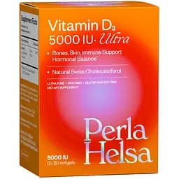 Вітамін D3 5000 IU Ultra Perla Helsa 60 капсул