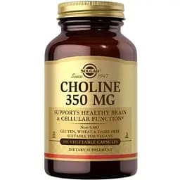 Вітаміни та мінерали Solgar Choline 350 mg, 100 вегакапсул