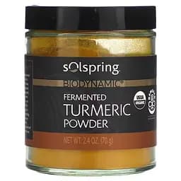 Куркума ферментована біодинамічний порошок Fermented Turmeric Powder Dr. Mercola Solspring 70 г