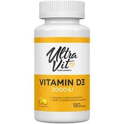 Вітамін D3 VPLab 2000 МО 180 капсул