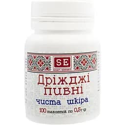 Дріжджі пивні Smart Element Чиста шкіра 100 таблеток по 0.5 г (709142)