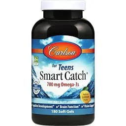 Омега-3 для підлітків Carlson Teens Smart Catch 180 желатинових капсул