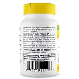 Біотин Healthy Origins Biotin 10000 mcg Ultra Potency, 150 вегакапсул для підтримки волосся, шкіри та нігтів - мініатюра 3