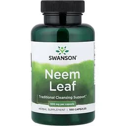 Листя німу Swanson Neem Leaf 500 мг 100 капсул - мініатюра 1
