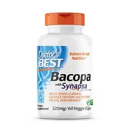 Натуральна добавка Doctor's Best Bacopa 320 mg, 60 вегакапсул - мініатюра 1