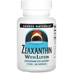 Натуральная добавка Source Naturals Zeaxanthin with Lutein 10 mg 60 капсул