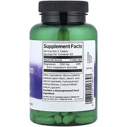 Мінеральна добавка Swanson Magnesium Taurate 100 мг 120 таблеток - мініатюра 2