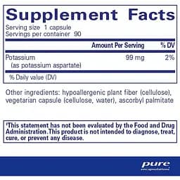 Калій Pure Encapsulations 90 капсул - мініатюра 2