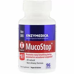 Комплекс для підтримки дихальних шляхів Enzymedica MucoStop 96 капсул