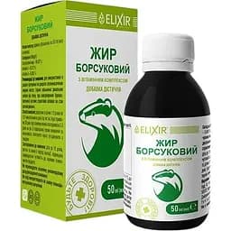 Диетическая добавка Elixir Жир барсучий с витаминным комплексом 50 мл