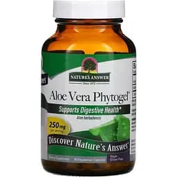 Алое вера фітогель Nature's Answer Aloe Vera Phytogel 250 мг 90 капсул