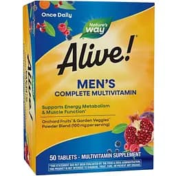 Витамины и минералы Nature's Way Alive! Men’s Complete Multivitamin 50 таблеток