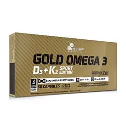 Жирні кислоти Olimp Gold Omega 3 D3+K2 Sport Edition 60 капсул
