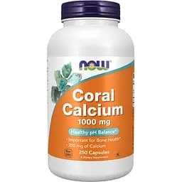 Кораловий кальцій Now Foods Coral Calcium 1000 мг 250 капсул