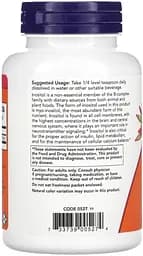 Вітаміни та мінерали NOW Inositol Powder, 113 грам - мініатюра 3