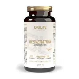 Ресвератрол Evolite Nutrition Resveratrol 200 mg, 100 вегакапсул для підтримки серцево-судинної системи