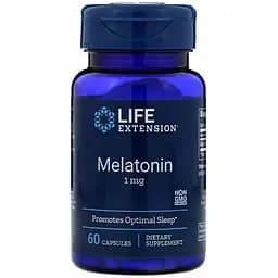 Мелатонін Life Extension Melatonin 1 мг 60 капсул