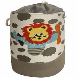 Кошик для іграшок/білизни на шнурівці Lovely Svi 45х35 см Левеня сірий (281223)