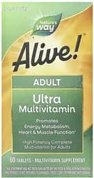 Вітаміни та мінерали Nature's Way Alive! Adult Ultra Potency, 60 таблеток