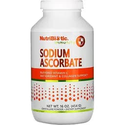 Вітаміни Nutribiotic Sodium Ascorbate Powder 454 g (1086-2022-10-3006)