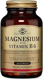Вітаміни та мінерали Solgar Magnesium with Vitamin B6, 250 таблеток