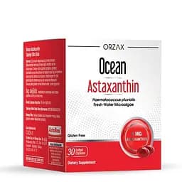 Астаксантин Orzax Ocean Astaxanthin, 30 капсул для підтримки очей, шкіри