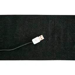 Електрична грілка 40×12 см, войлочна, чорна, живлення від USB 8W