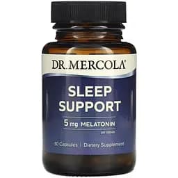 Підтримка сну з мелатоніном Dr. Mercola Sleep Support 5 мг 30 капсул