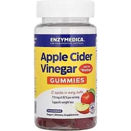 Яблучний оцет  Enzymedica Apple cider vinegar 74 жувальні цукерки