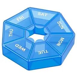 Таблетниця Semi 7Days Mini Pill Box Blue 8.3x8.3x2.5 см