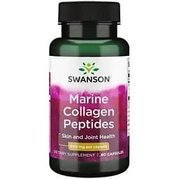 Коллаген Swanson Type I Hydrolyzed Marine Collagen Peptides 400 мг 60 капсул