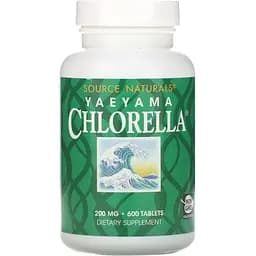 Хлорела Source Naturals Yaeyama Chlorella 200 мг 600 таблеток