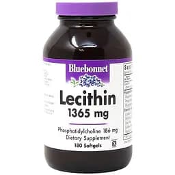 Естественная добавка Bluebonnet Nutrition Natural Lecithin 1365 mg 180 капсул
