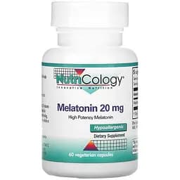 Мелатонин Nutricology Melatonin 20 мг 60 капсул (ARG-51580)