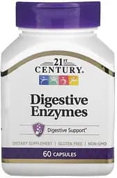 Натуральна добавка 21st Century Digestive Enzymes, 60 капсул
