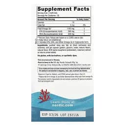 Омега для підлітків Nordic Naturals Ultimate Omega 2X Teen зі смаком полуниці 60 міні капсул - мініатюра 3