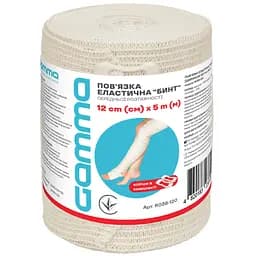 Бинт эластичный Gamma R036-120 средней растяжимости 12 см х 5 м