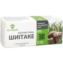 Екстракт гриба Шиітаке Elit-Pharm 80 таблеток (0.25 г)