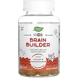 Підтримка функцій мозку для дітей Nature's Way Kids Brain Builder 60 жувальних цукерок