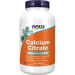 Витамины Now Foods Calcium Citrate W/Min 250 таблеток