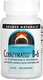 Витамины и минералы Source Naturals Coenzymated Vitamin B6 25 mg, 120 леденцов