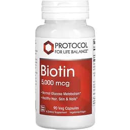 Біотин Protocol for Life Balance 5000 мкг 90 капсул