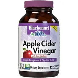 Натуральна добавка Bluebonnet Apple Cider Vinegar 120 вегакапсул