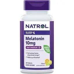 Натуральная добавка Natrol Melatonin 10mg Fast Dissolve Цитрус 60 таблеток