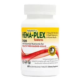 Вітаміни та мінерали NaturesPlus Hema-Plex 60 таблеток