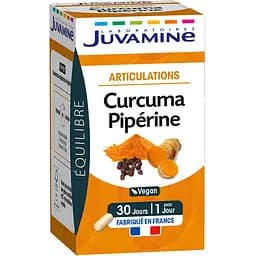 Натуральная добавка Juvamine Куркума + пиперин Суставы 30 капсул