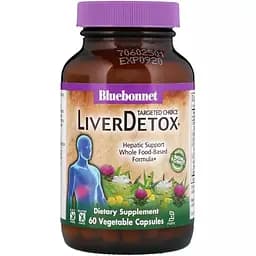Комплекс для детоксикації печінки Bluebonnet Nutrition Liver Detox Targeted Choice 60 вегетаріанських капсул